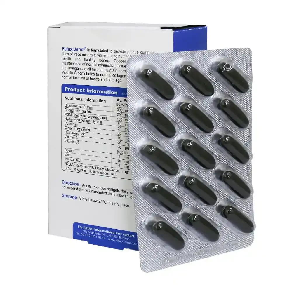 خرید سافت ژل فلکسی ژنو | کپسول نرم غضروف ساز + تسکین درد مفاصل