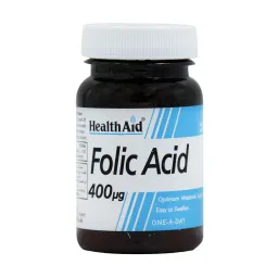 قرص فولیک اسید ۴۰۰ میکروگرم هلث اید (Folic Acid) | ۹۰ عدد
