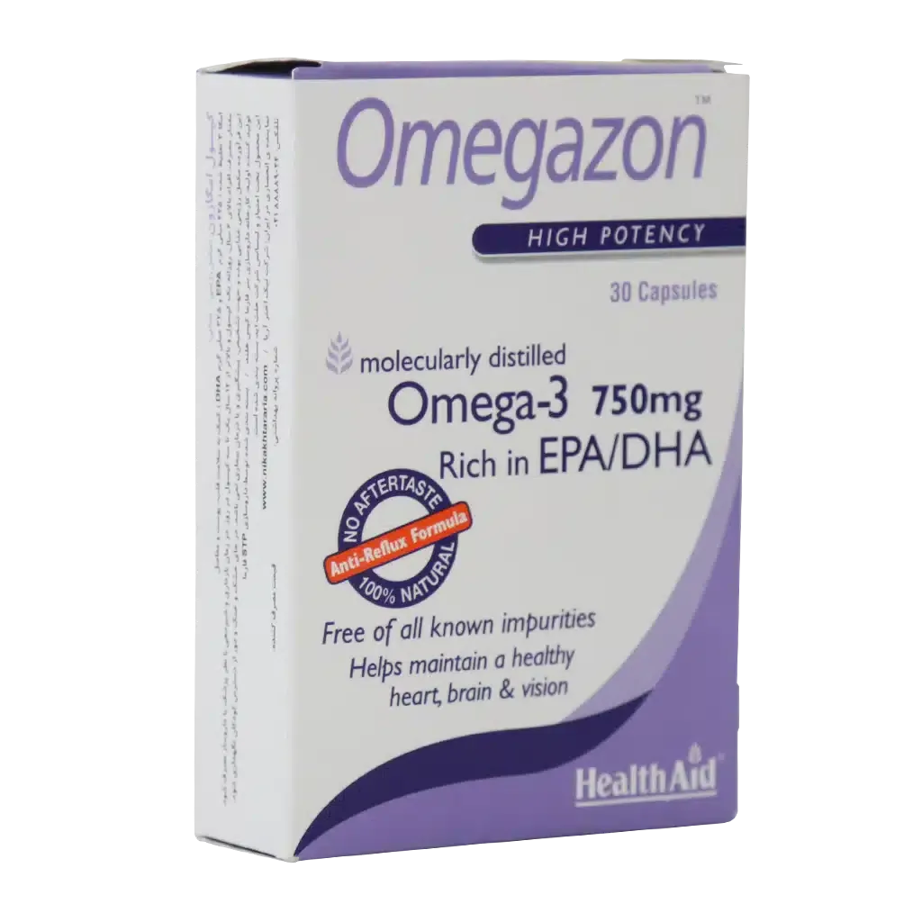 خرید کپسول امگازون هلث اید | بهترین امگا ۳ بدون جیوه (30 تایی)