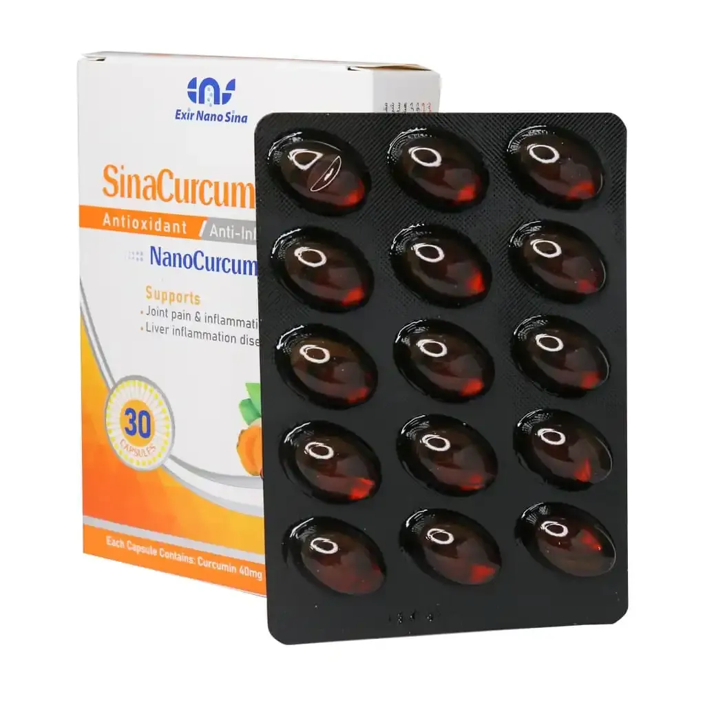 کپسول سیناکورکومین ۴۰ | زردچوبه نانو با جذب فوق‌العاده