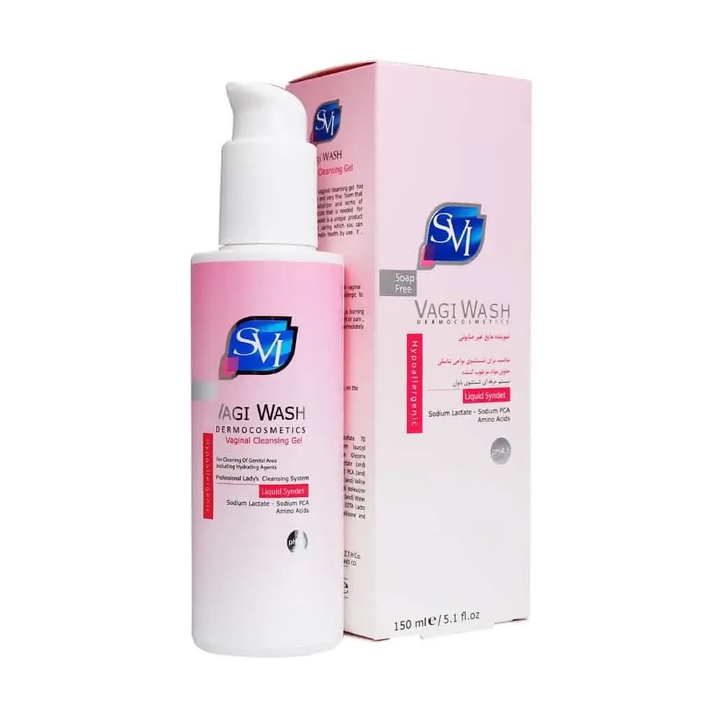 ژل بهداشتی بانوان واژی واش اس وی آی | شوینده ملایم و تنظیم کننده pH