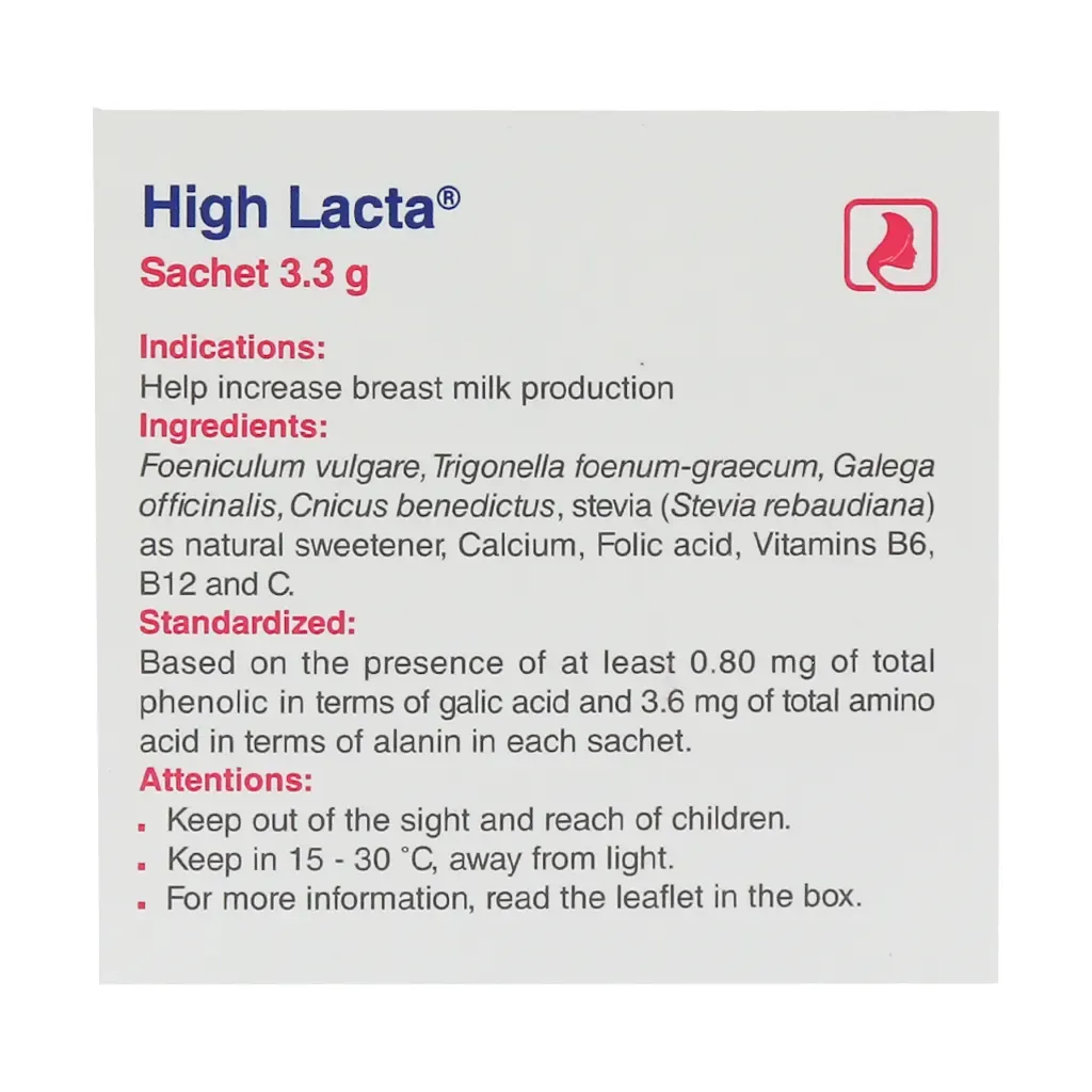 ساشه های‌لاکتا باریج | افزایش ترشح شیر مادر