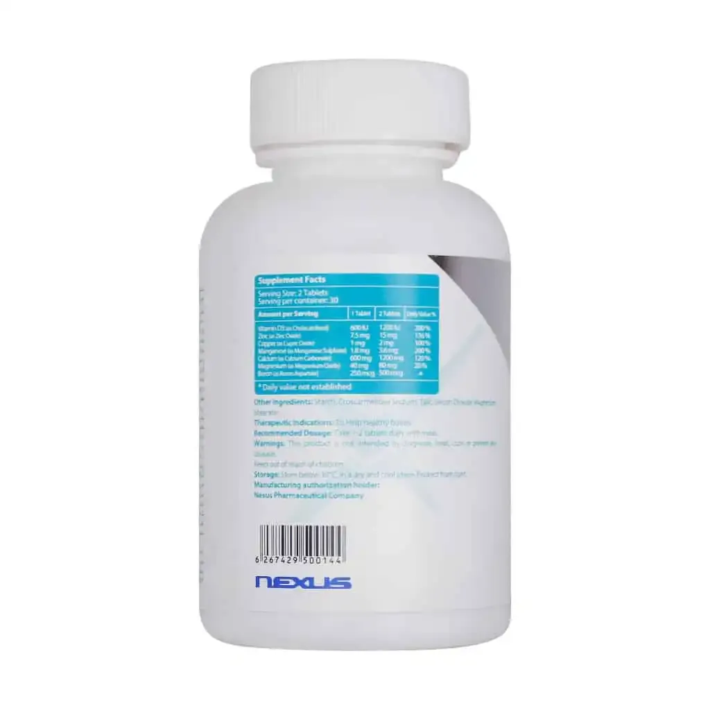 قرص کلسیم ۶۰۰ میلی‌گرم نکستایل تقویت استخوان‌ها